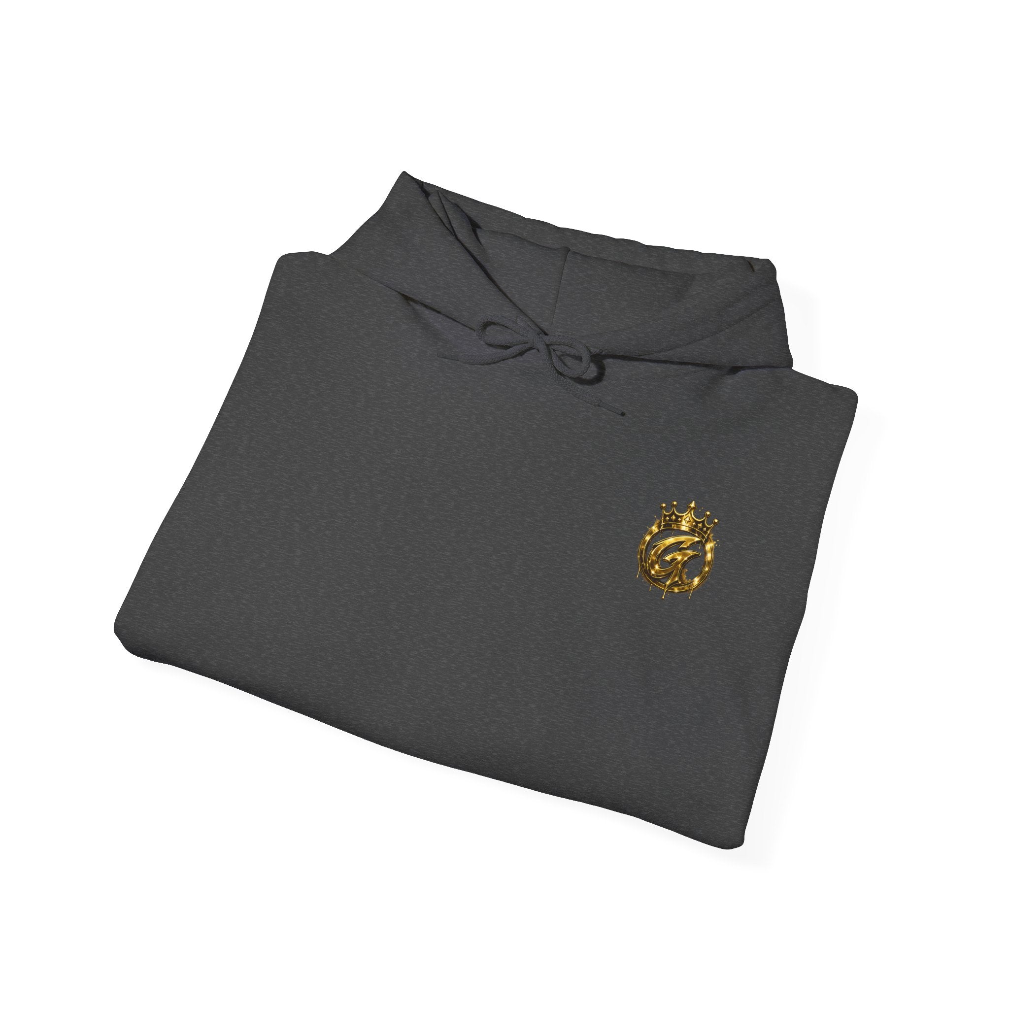 Goldenz Crown Hoodie — Streetwear Logo Pullover with Sleeve Branding