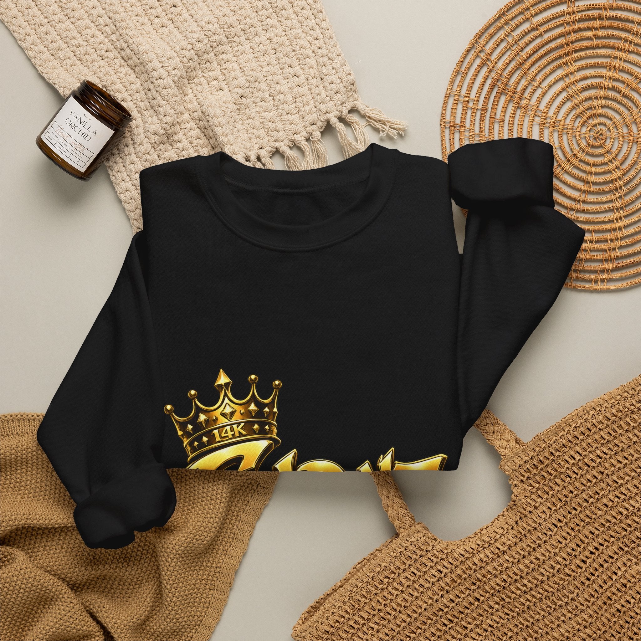 Goldenz Crown Crewneck Sweatshirt — Streetwear Graphic Pullover