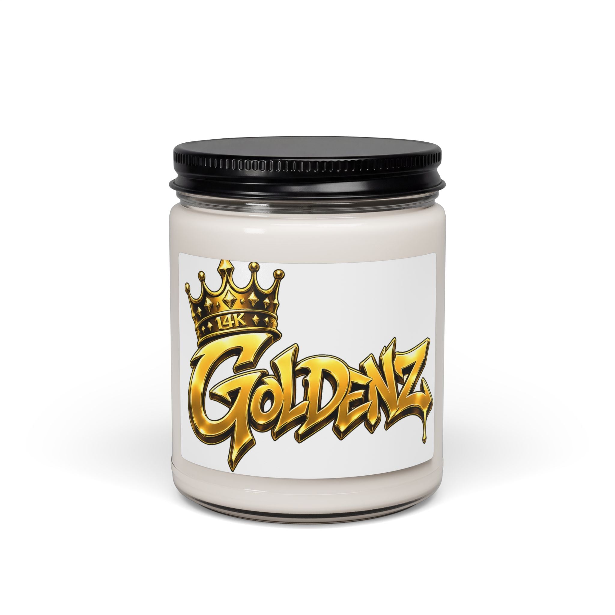 Goldenz Crown Scented Soy Candle — 9oz Luxury Fragrance Jar