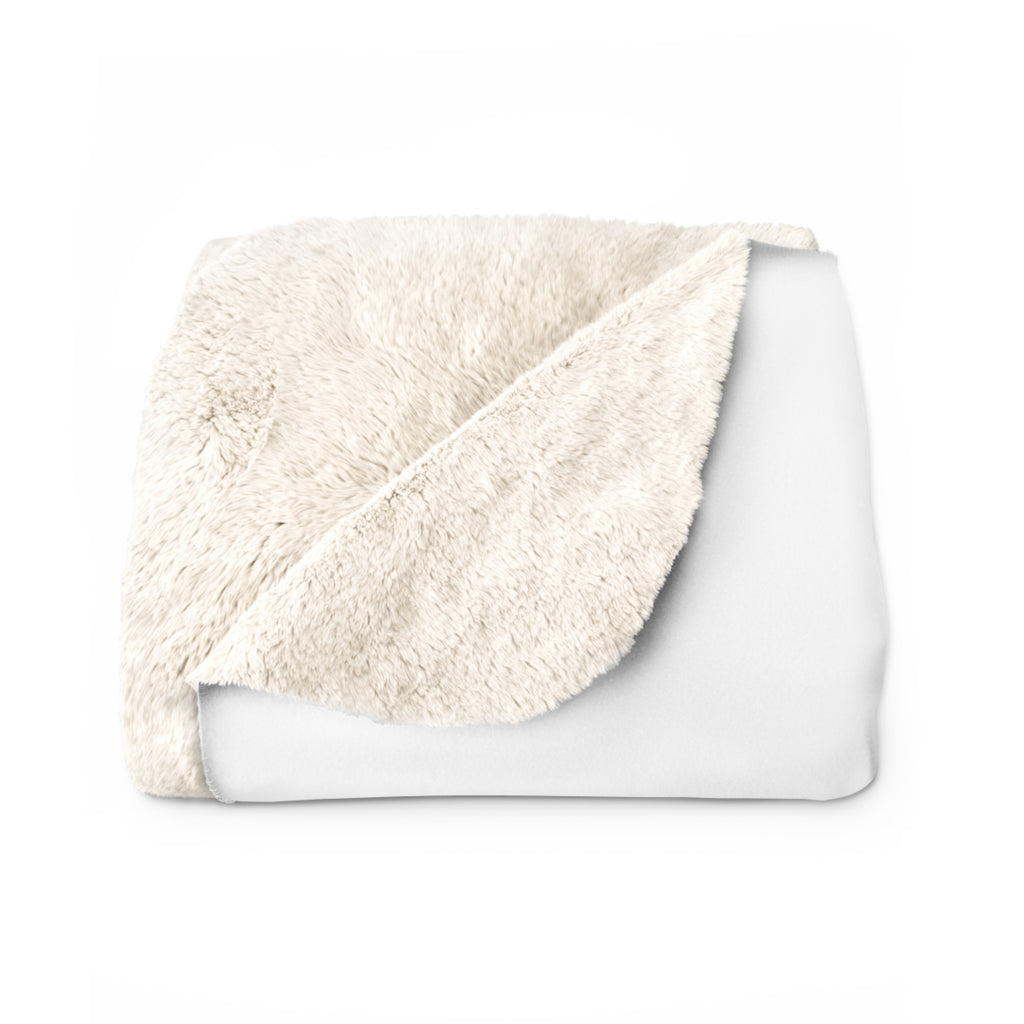 Goldenz Crown Sherpa Blanket — Luxe Gold Graffiti Throw