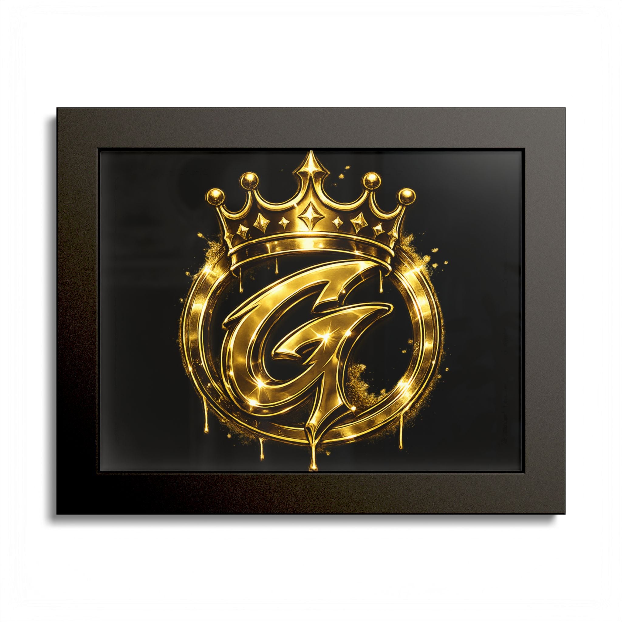 Goldenz Graffiti Poster Print — Colored Frame Wall Art