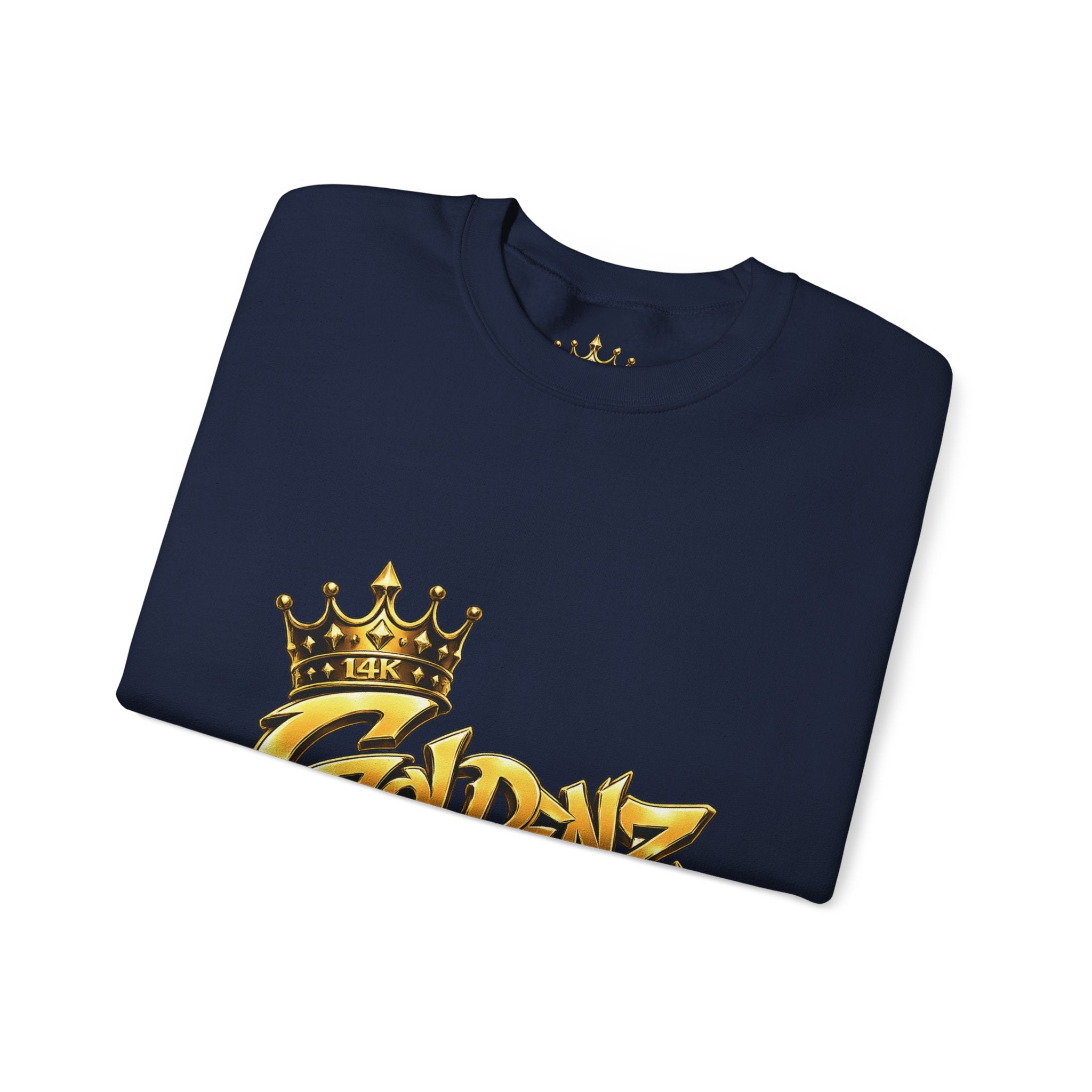 Goldenz Crown Crewneck Sweatshirt — Golden Graffiti Logo Pullover