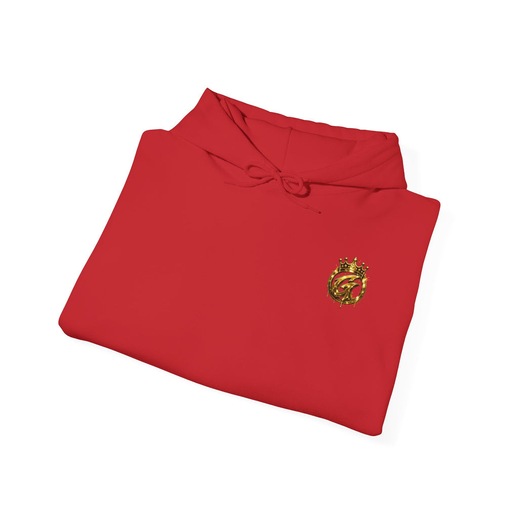 Goldenz Crown Hoodie — Streetwear Logo Pullover with Sleeve Branding