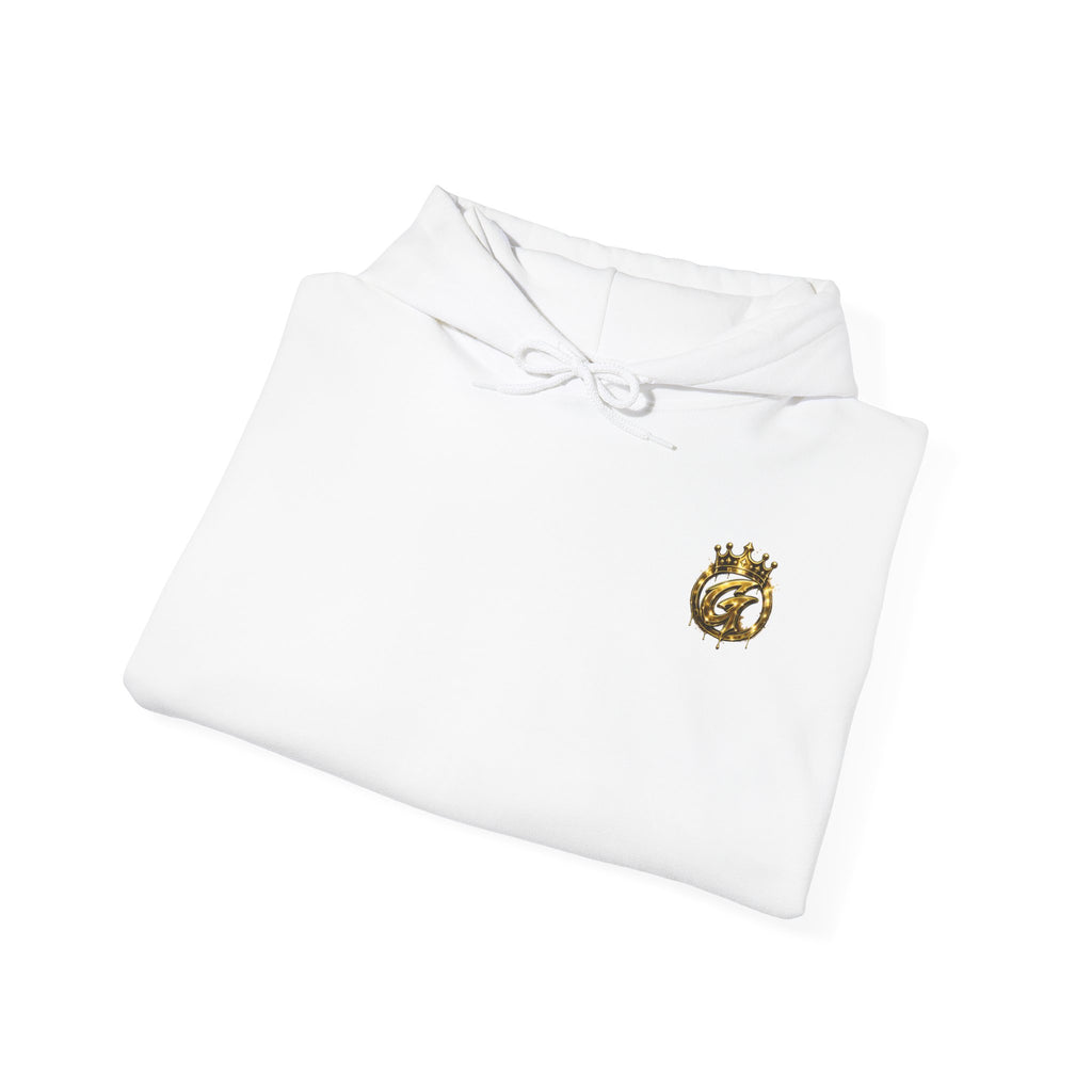Goldenz Crown Hoodie — Streetwear Logo Pullover with Sleeve Branding