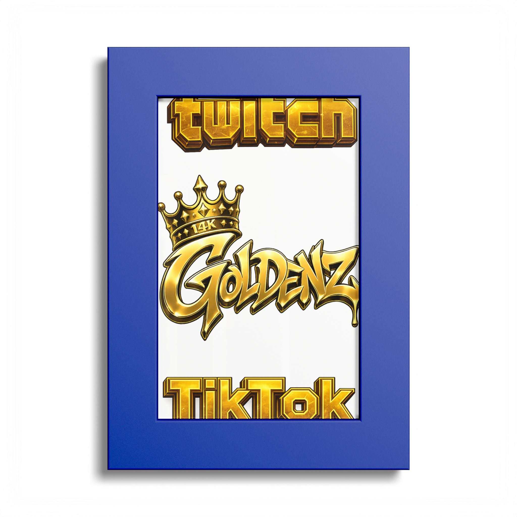Goldenz Graffiti Poster Print — Colored Frame Wall Art