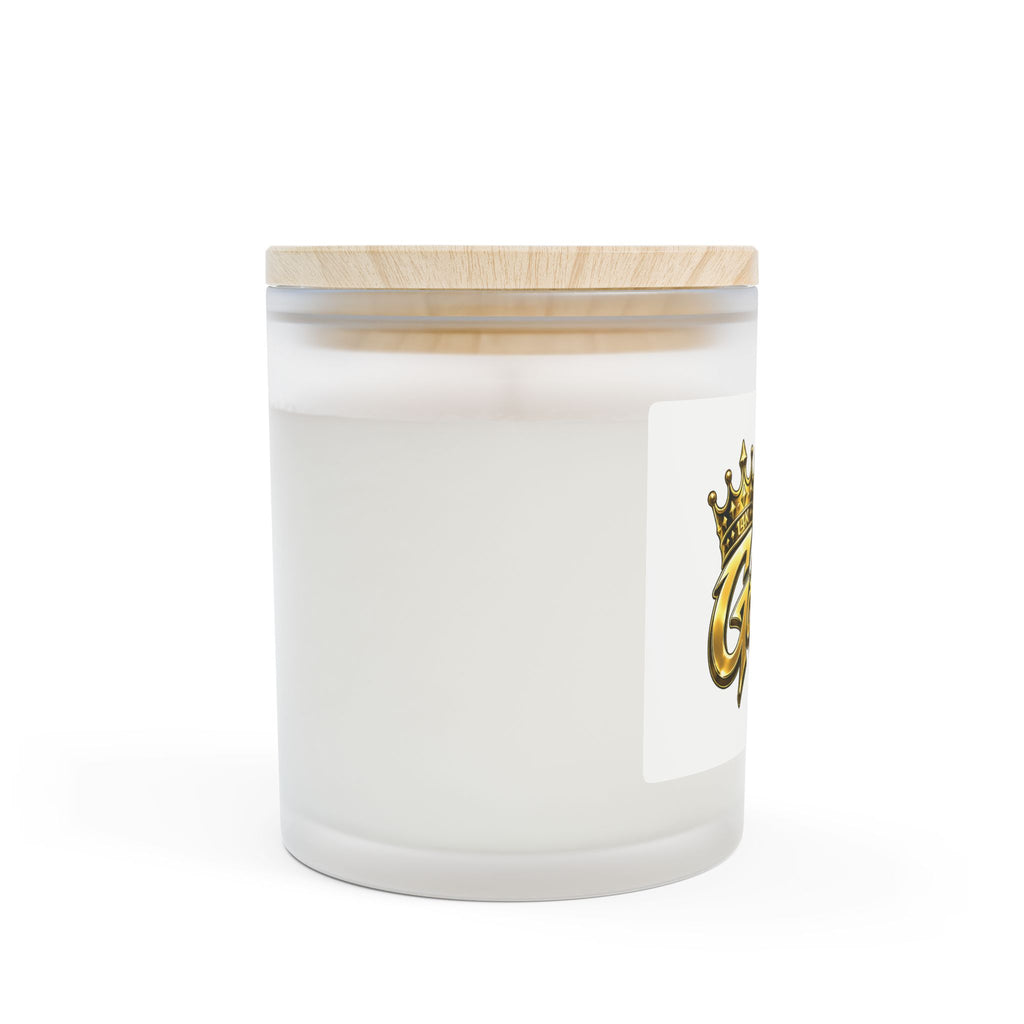 Golden Crown Candle — Frosted 11oz Scented Jar