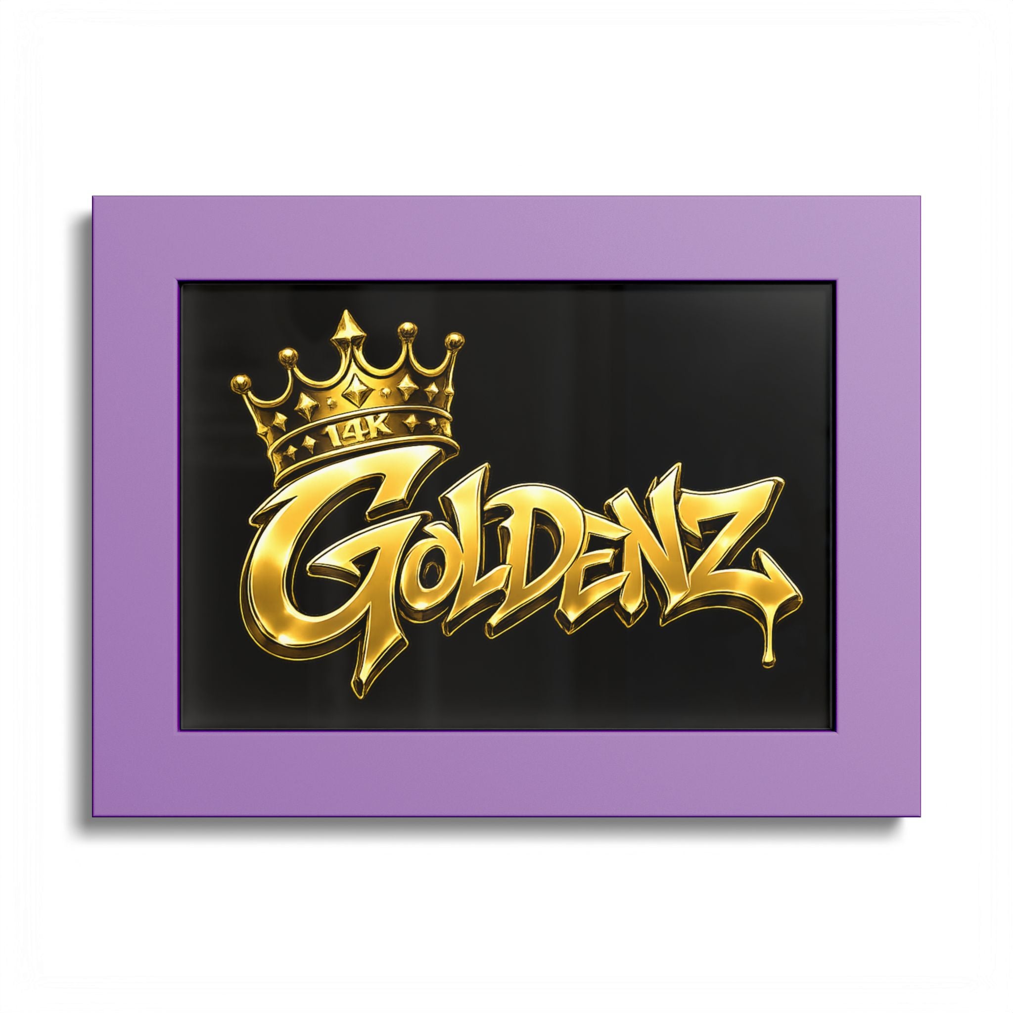 Goldenz Graffiti Poster Print — Colored Frame Wall Art