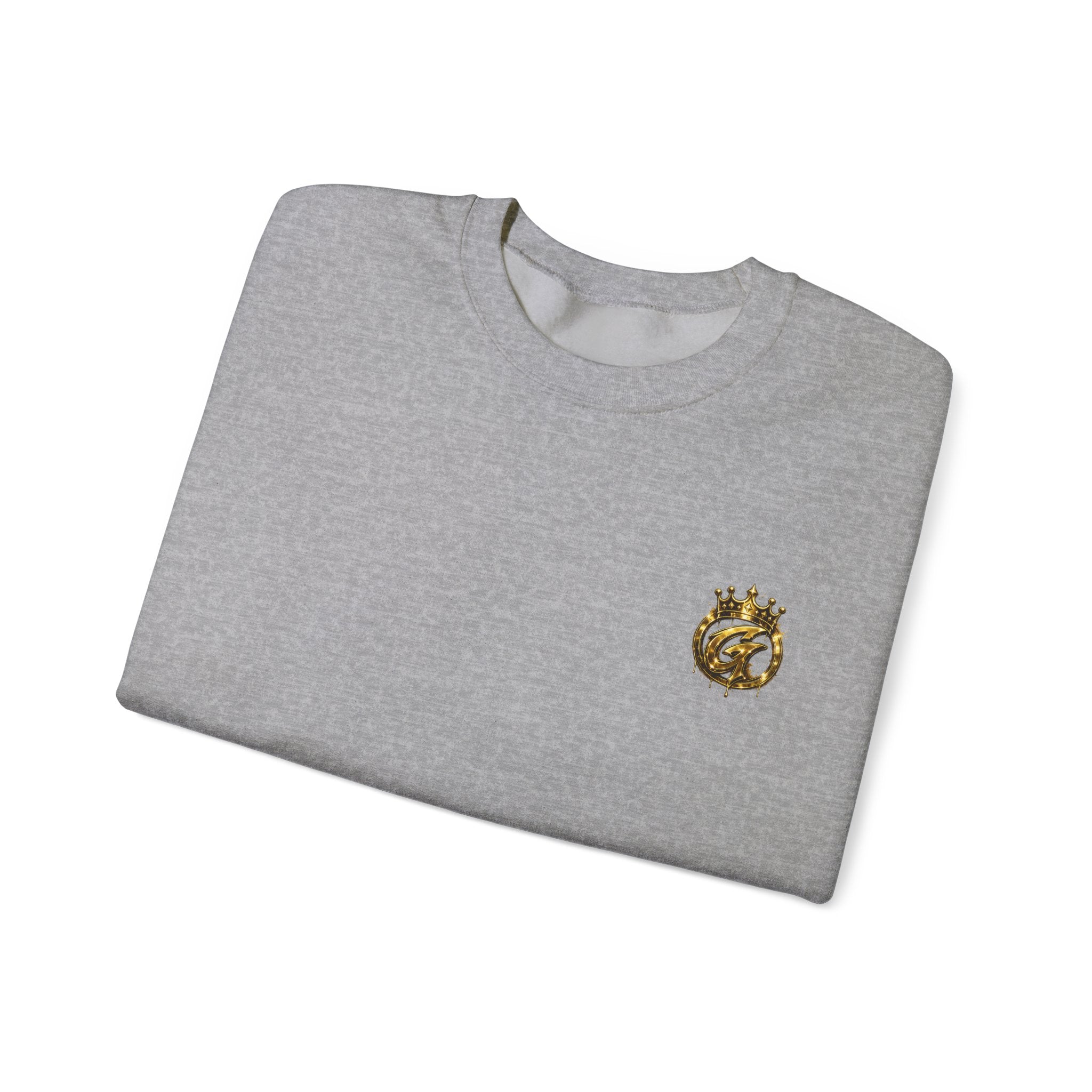 Embroidered Crown Lion Crewneck Sweatshirt