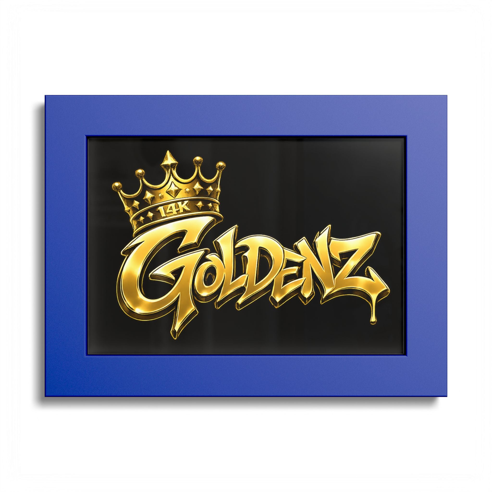 Goldenz Graffiti Poster Print — Colored Frame Wall Art