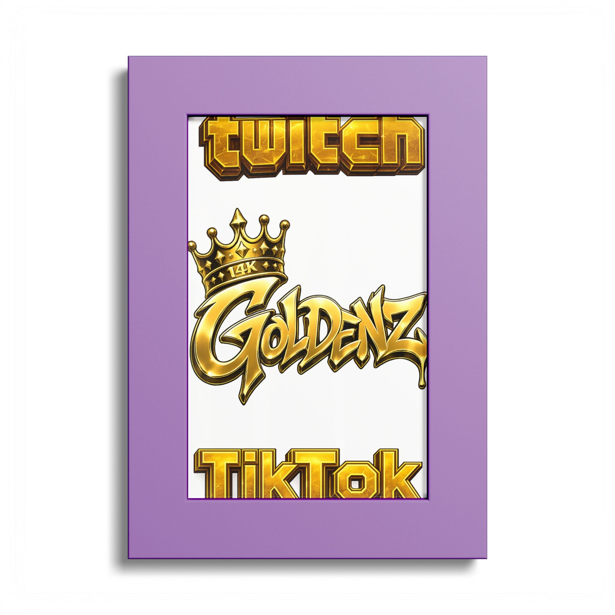 Goldenz Graffiti Poster Print — Colored Frame Wall Art