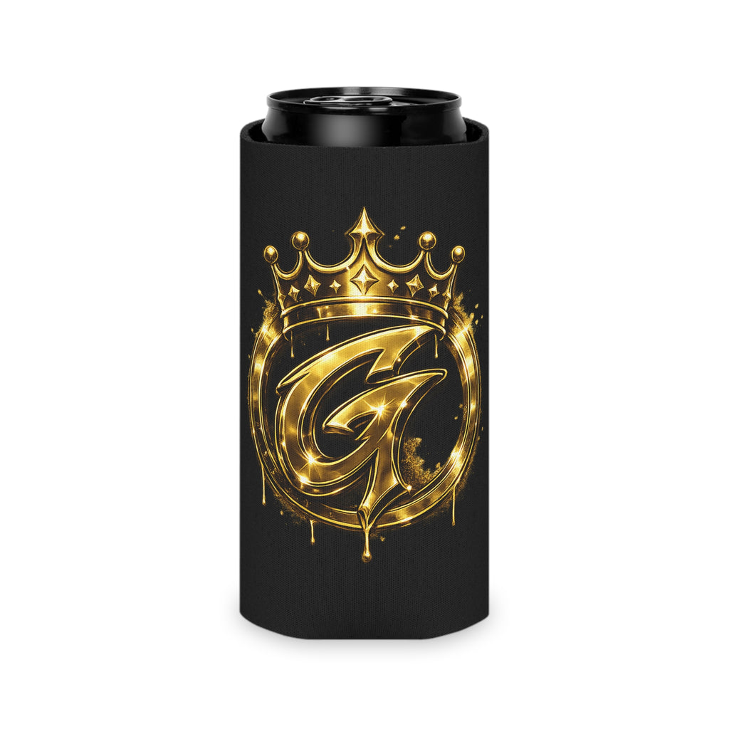 Gold Crown 'G' Can Cooler – Royal Monogram Beer Cozy