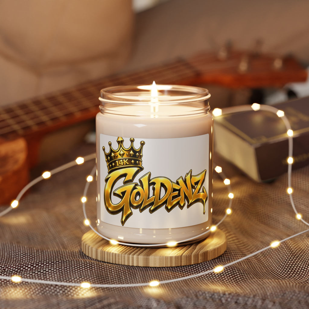 Goldenz Crown Scented Soy Candle — 9oz Luxury Fragrance Jar