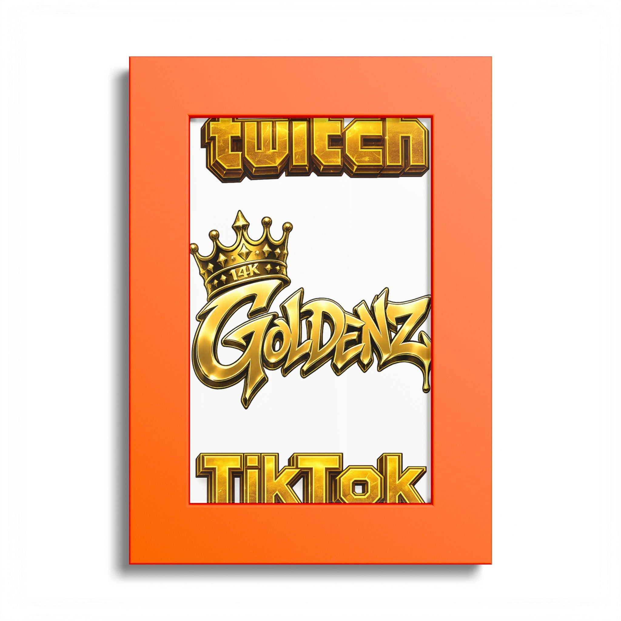 Goldenz Graffiti Poster Print — Colored Frame Wall Art