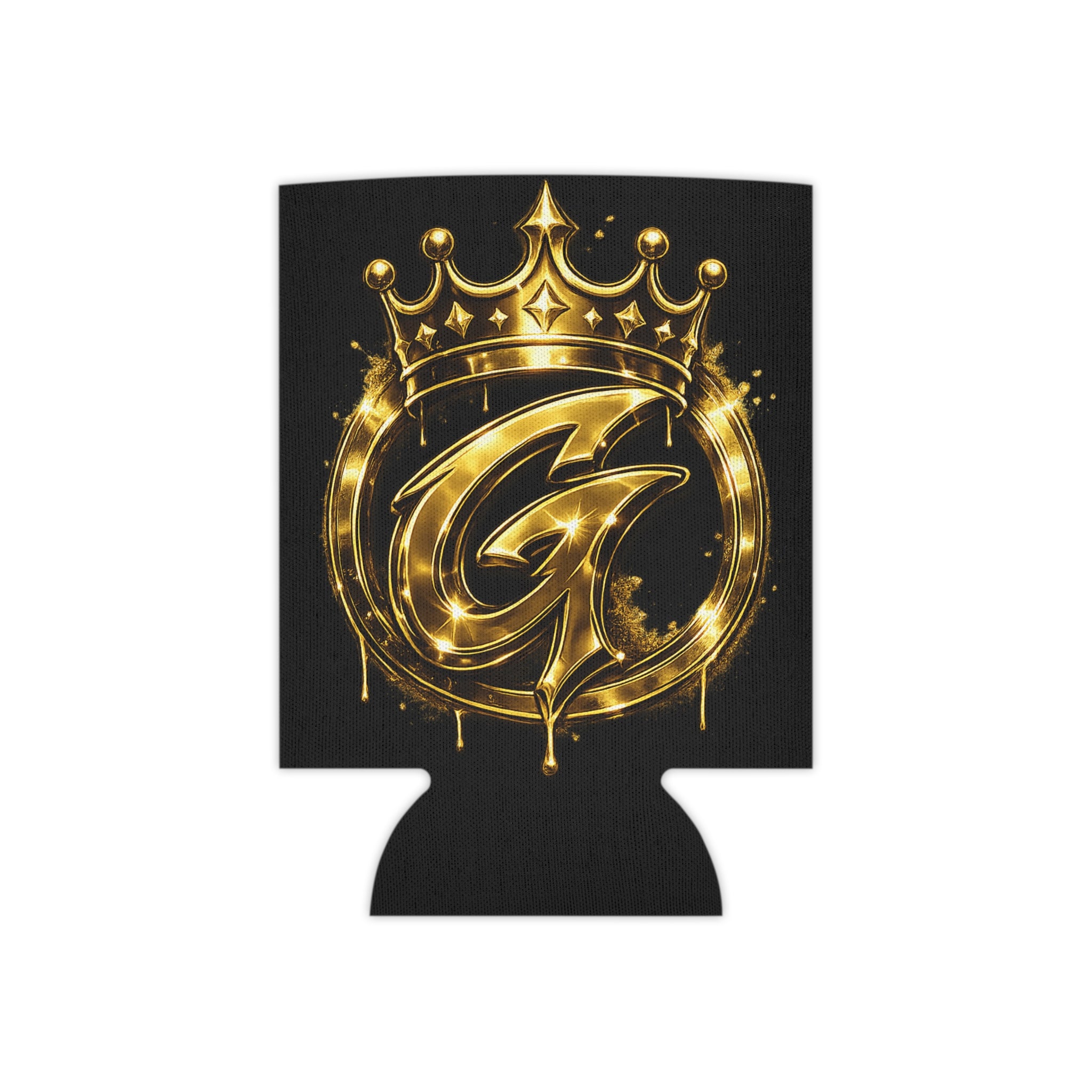 Gold Crown 'G' Can Cooler – Royal Monogram Beer Cozy